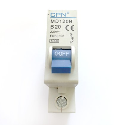 CPN Cudis MD120B B20 20A 20 Amp MCB Circuit Breaker Type B